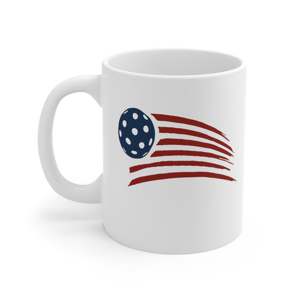 PICKLEBALL USA PAINTED FLAG Mug