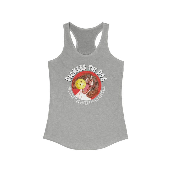 PICKLES THE DOG Women's Racerback Tank