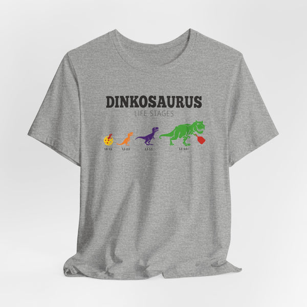 DINKOSAURUS LIFE STAGES Unisex Pickleball Tee