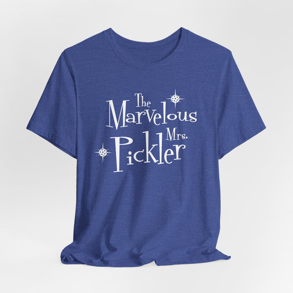 THE MARVELOUS MRS. PICKLER Unisex Pickleball Tee