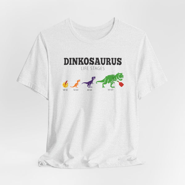 DINKOSAURUS LIFE STAGES Unisex Pickleball Tee