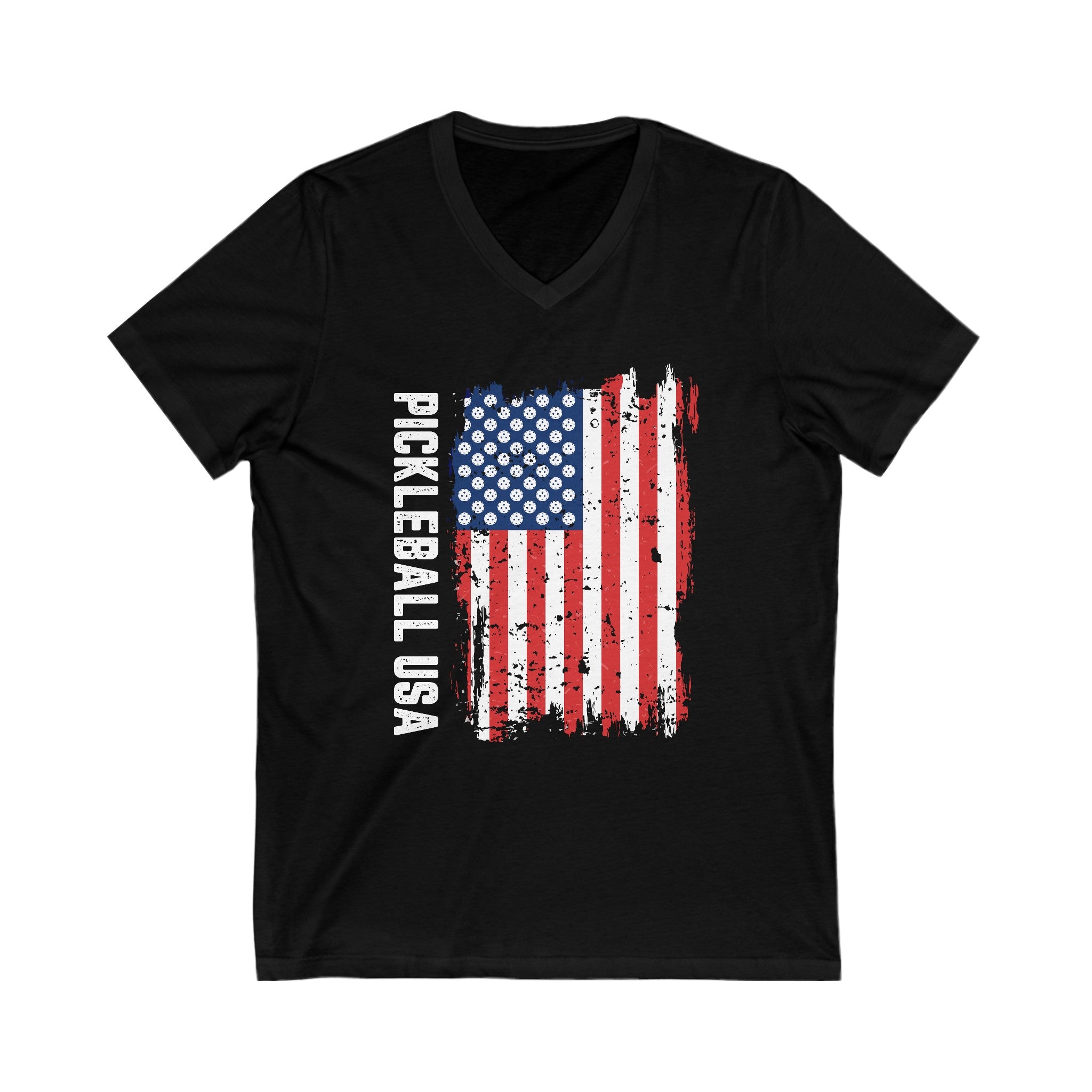 PICKLEBALL FLAG Unisex V-Neck Tee