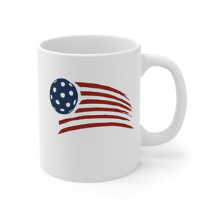 PICKLEBALL USA PAINTED FLAG Mug