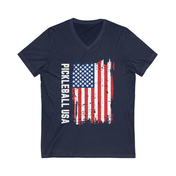 PICKLEBALL FLAG Unisex V-Neck Tee