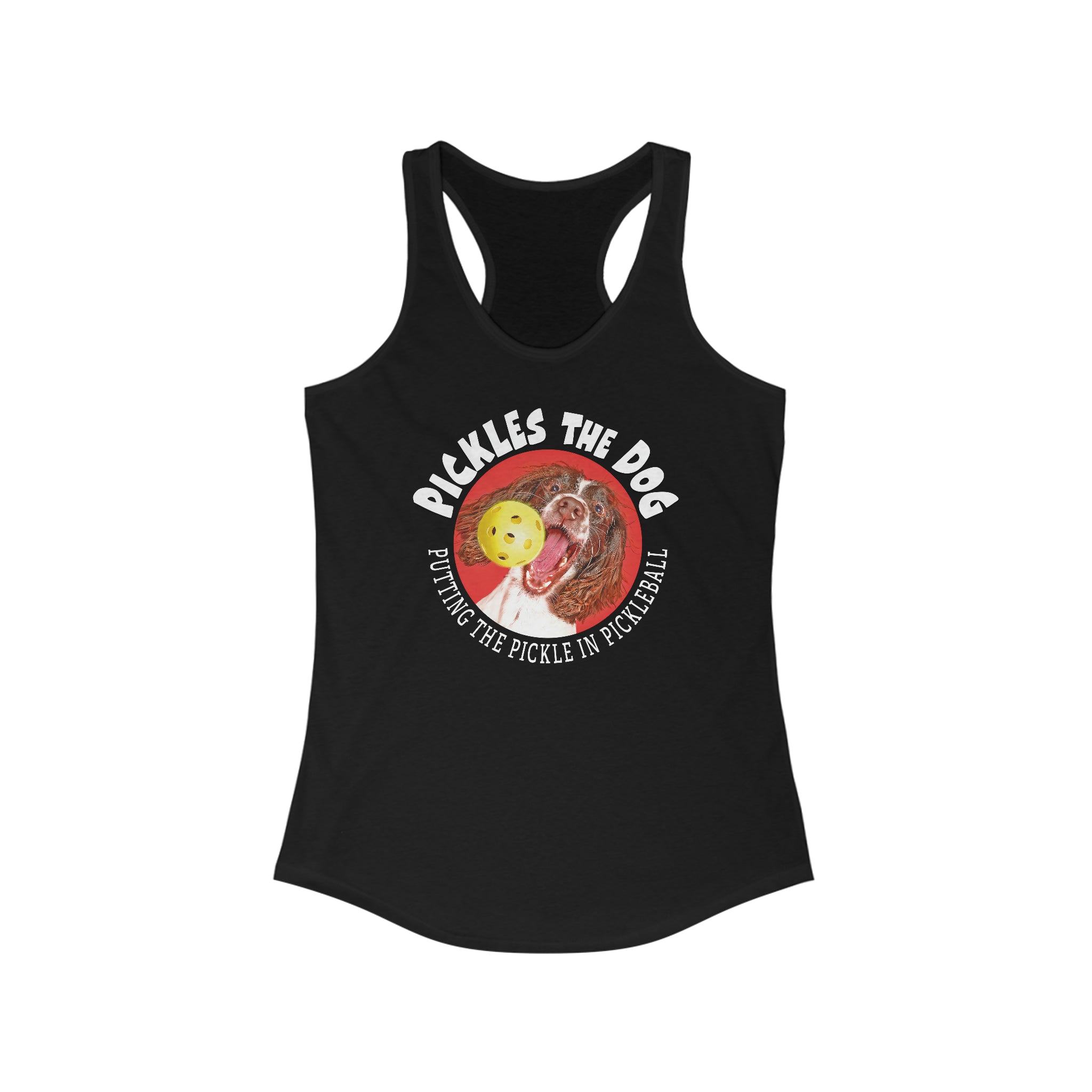 PICKLES THE DOG Women's Racerback Tank