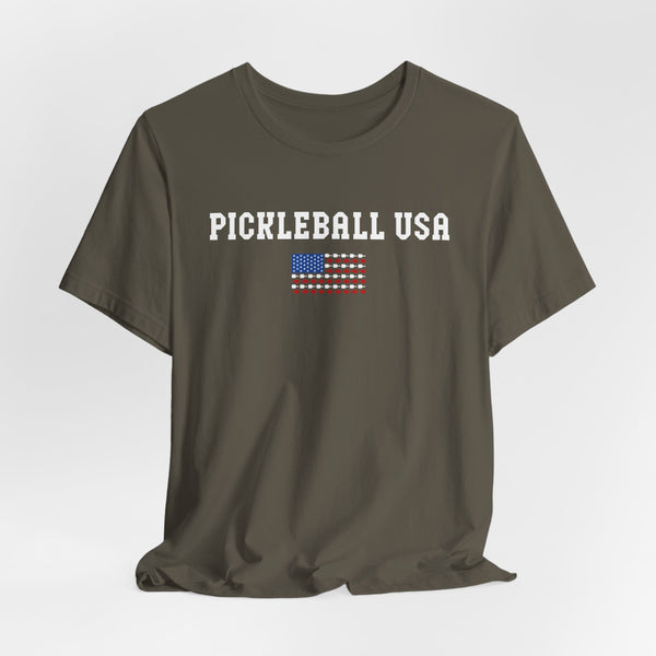 PICKLEBALL USA PADDLE FLAG Unisex Tee