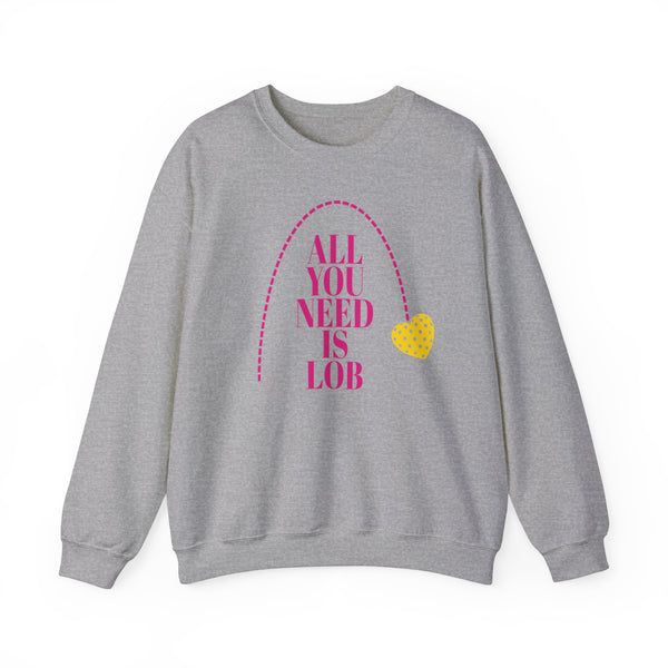 ALL YOU NEED IS LOB Unisex Crewneck Sweatshirt in Magenta