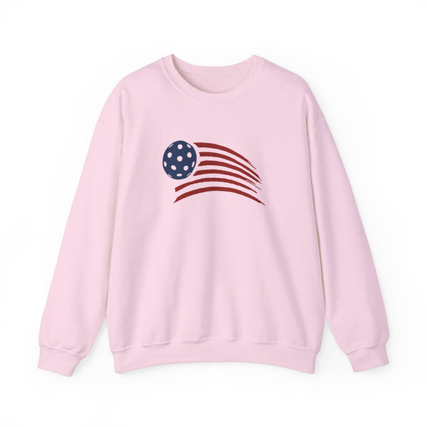 PICKLEBALL USA PAINTED FLAG  Unisex Crewneck Sweatshirt