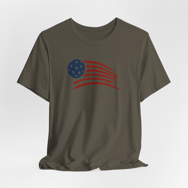 PICKLEBALL USA PAINTED FLAG Unisex Tee