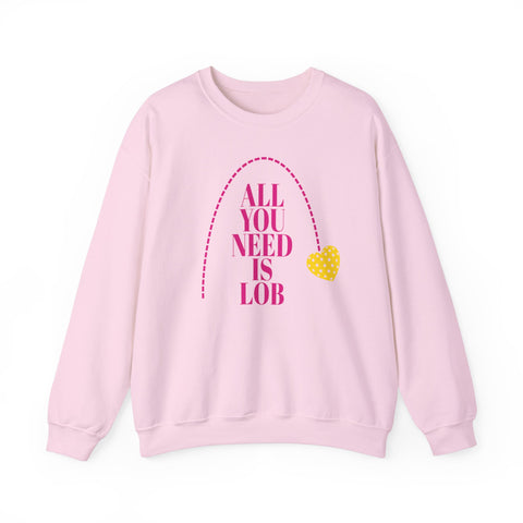 ALL YOU NEED IS LOB Unisex Crewneck Sweatshirt in Magenta