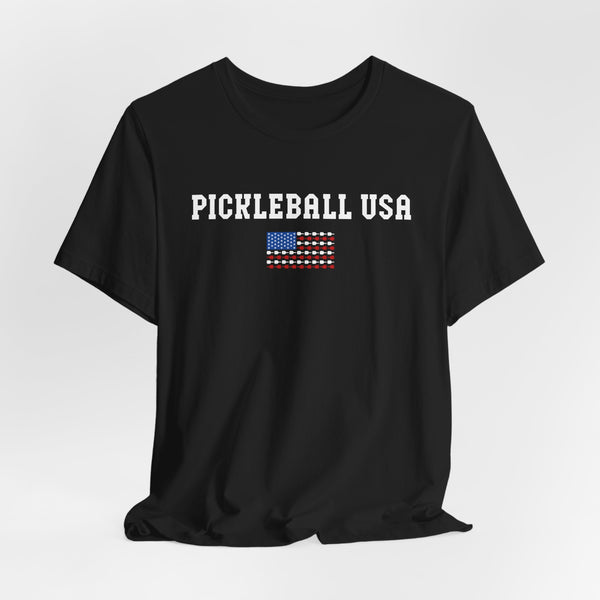 PICKLEBALL USA PADDLE FLAG Unisex Tee