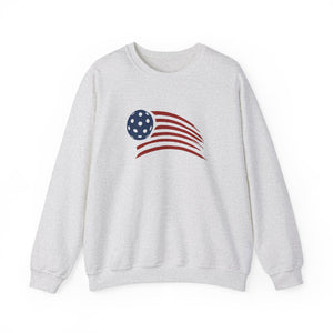 PICKLEBALL USA PAINTED FLAG  Unisex Crewneck Sweatshirt