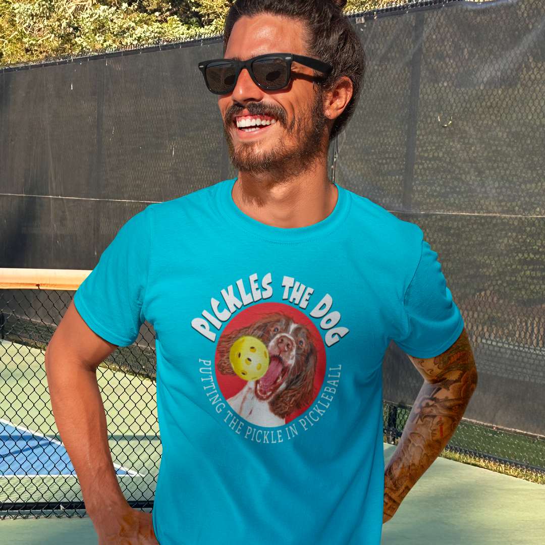 PICKLES THE DOG Unisex Pickleball Tee