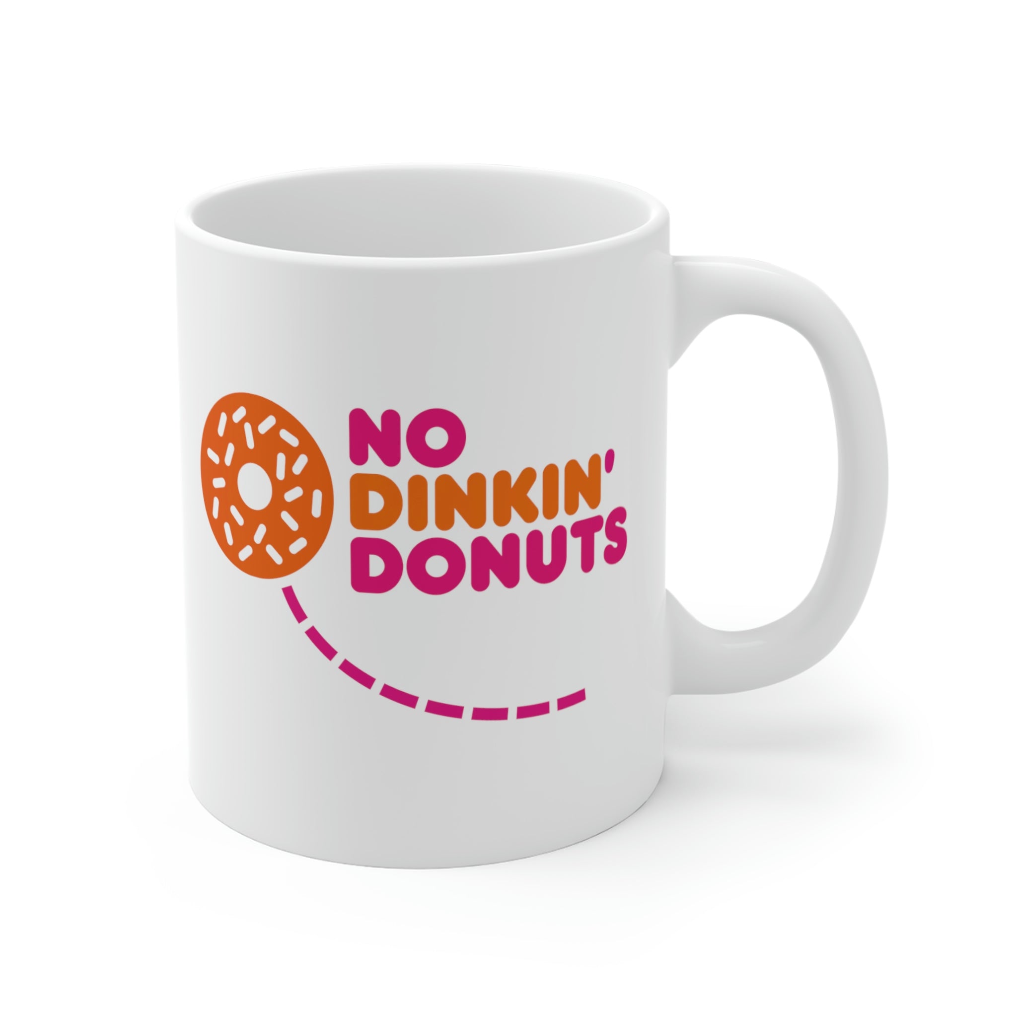 NO DINKIN' DONUTS Pickleball Mug